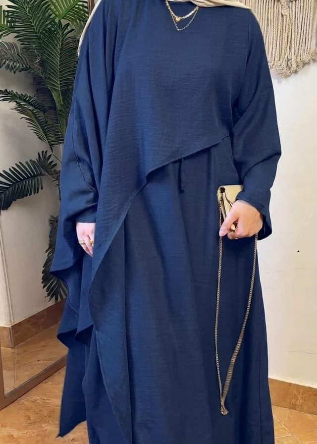 طقم كتان قطعتين